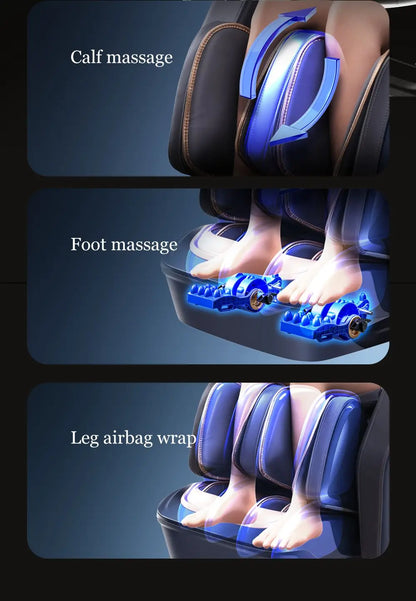 4D+4D Electric Massage Chairs Full Body Recliner Zero Gravity Auto Massage Chair