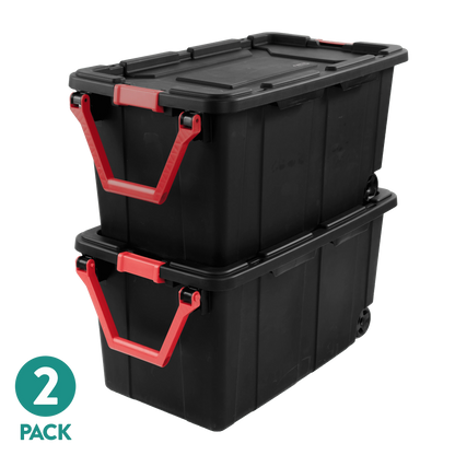 Sterlite Extra Large Storage Bin, 40 Gallon Wheeled Plastic Storage