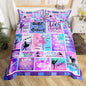 Gymnastics Duvet Cover for Kids Teens Girls Queen Lightweight Quilt Covers