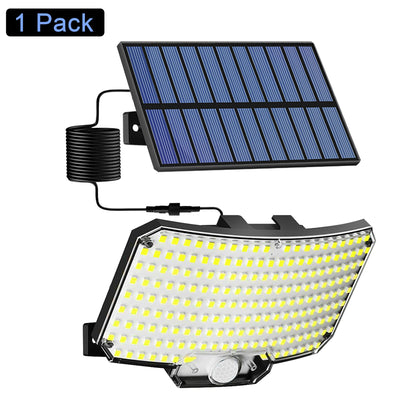 Solar Lights Outdoor 3 Modes Motion Sensor Flood Lights W/ Remote