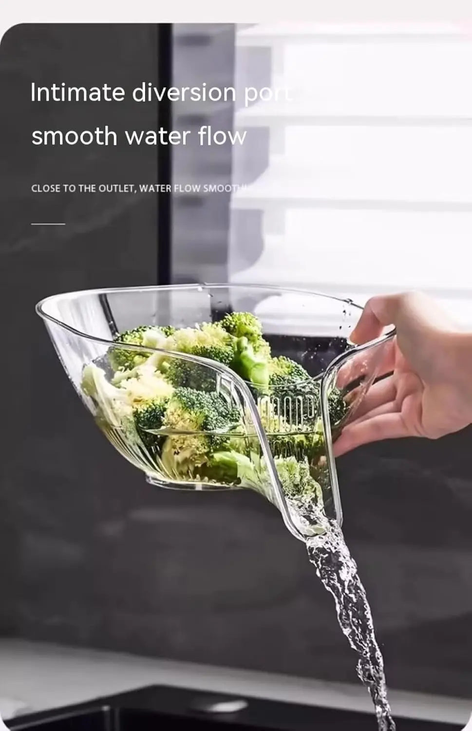 2PCS Multi-functional Drain Basket Colander Kit