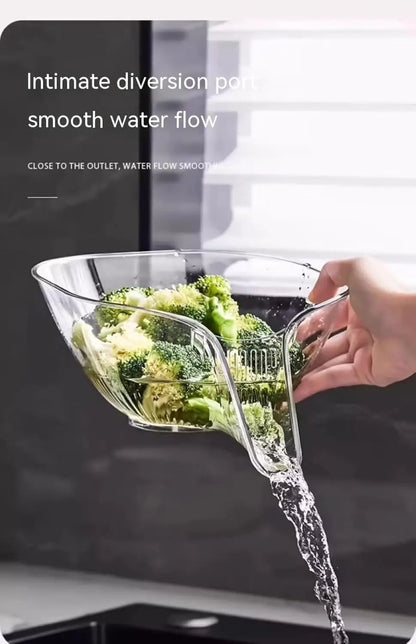 2PCS Multi-functional Drain Basket Colander Kit