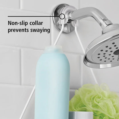 Over Shower Caddy with 2 Shelves Soap Tray Hooks Rust Resistant
