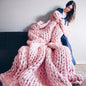 Handmade Chunky Knit Blanket Large