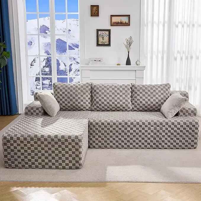 Cloud Modular Sectional Sofa Couch L-Shape Memory Foam