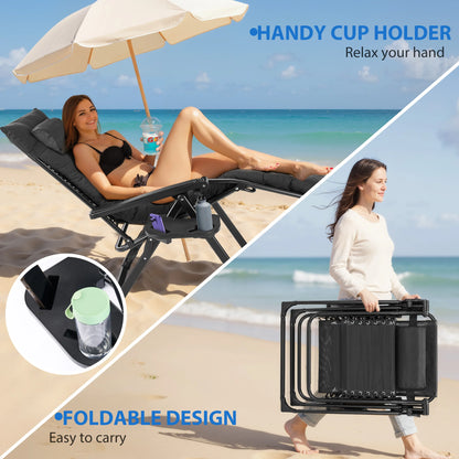 MCQ Zero Gravity Cushioned Lounge Chair