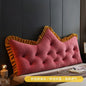 Princess Style Fabric Bedroom Cushion Skin Friendly Crystal Velvet