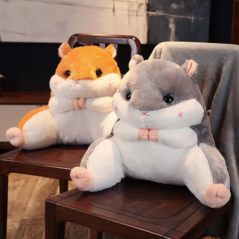 Cute Hamster Backrest Car Office Seat Cushion