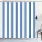 Striped Shower Curtain, Colorful White Modern Fashion
