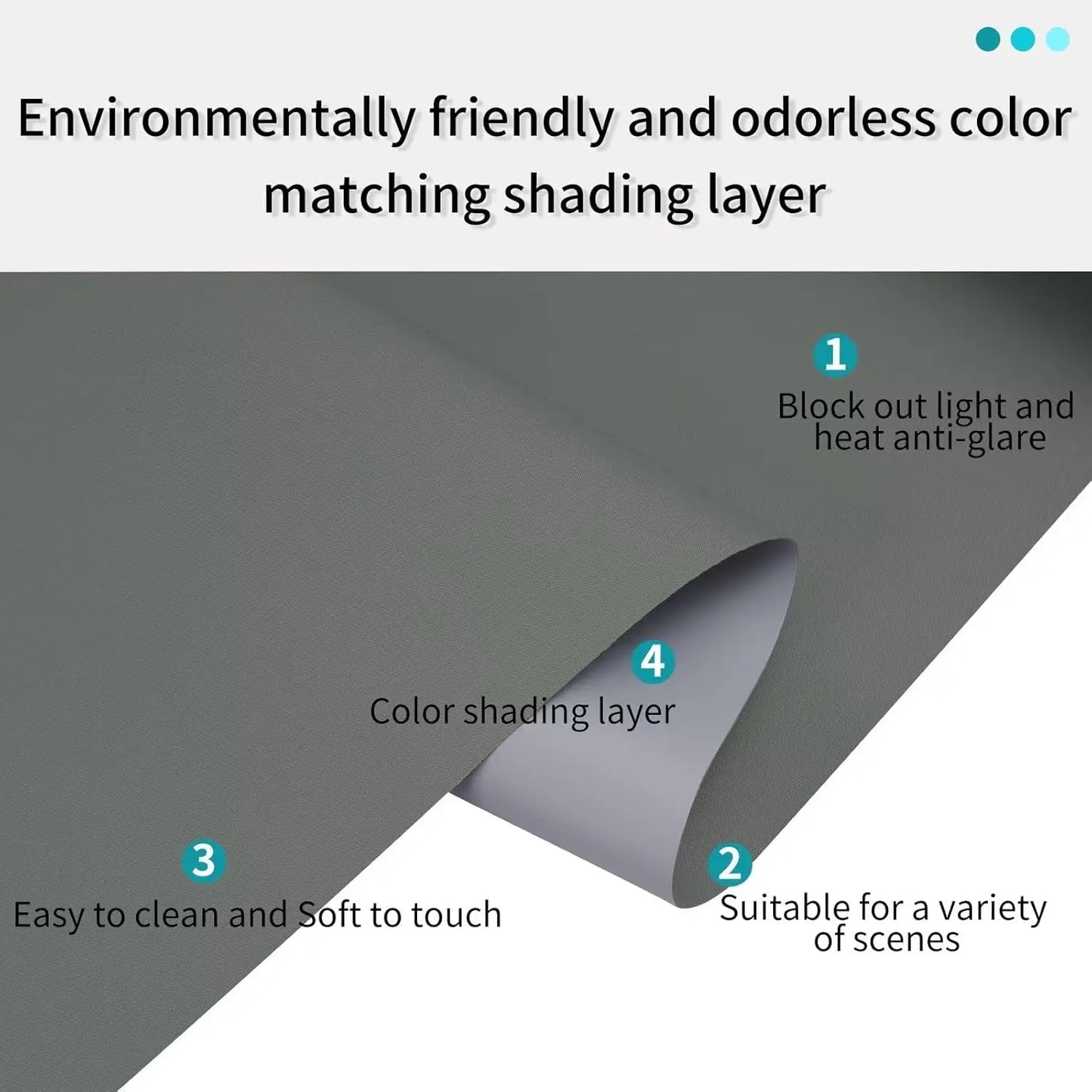 Customized Color & Size Waterproof 100%Blackout Fabric Smart Motorized Remote Control