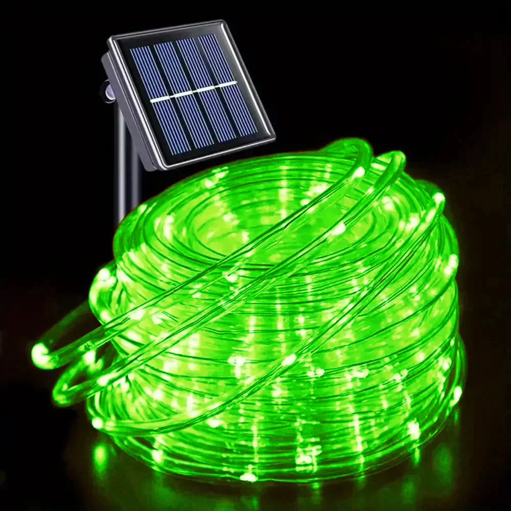 Outdoor Solar Tube Rope Led Light Garden Fairy String Light