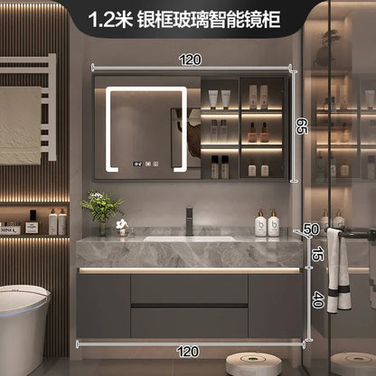 Paper Drawers Bathroom Cabinet Organizer Storage Mirror Accessories