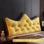 Princess Style Fabric Bedroom Cushion Skin Friendly Crystal Velvet