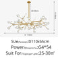 Branch Shape Firefly Ceiling Chandelier for House Baby Kid  Living Room Bedroom Decor G4 Led Lighting Indoor Hanging Lamp