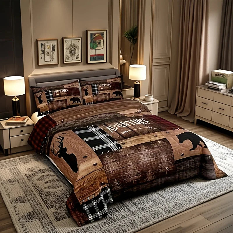 Cabin Bedding Sets Queen Size, Queen Size, Rustic Farmhouse Bedding