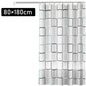 Shower Curtain Liner PEVA Square Shower Liner Plastic Waterproof Shower Curtains with Holes Modern Bathroom Partition Curtain
