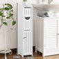 Bathroom Storage Cabinet Toilet Paper Holder Stand W / Door