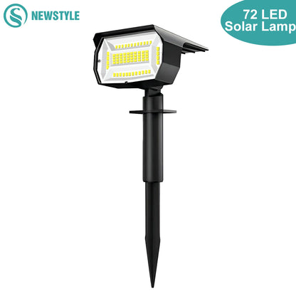 LED Solar Landscape Lights Outdoor Waterproof W / 3 Modes for Yard Lawn Walkway