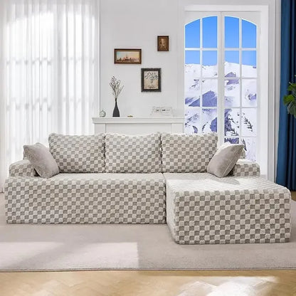 Cloud Modular Sectional Sofa Couch L-Shape Memory Foam