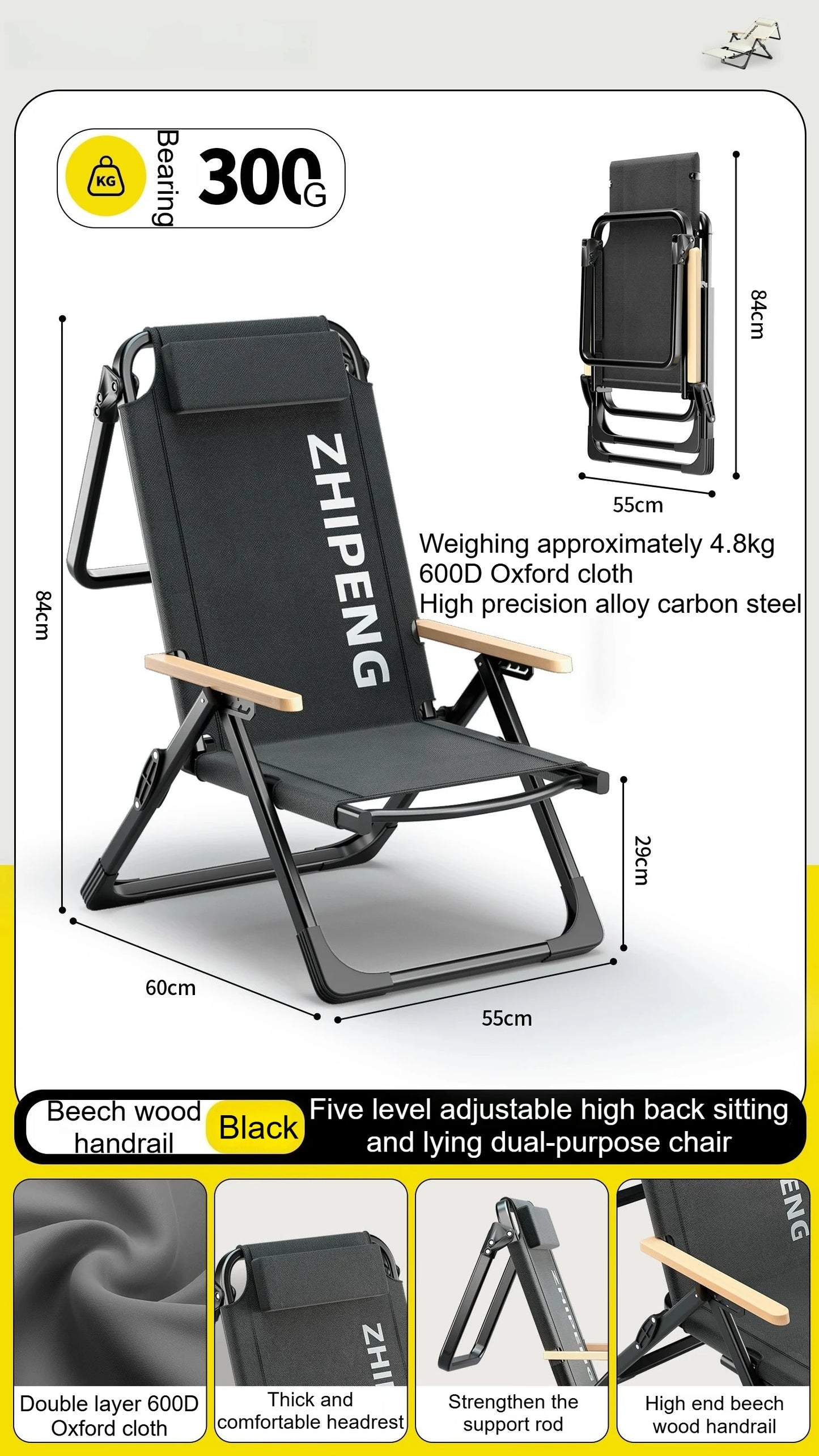Camping Outdoor Furniture Folding Beach Chairs Outdoor
