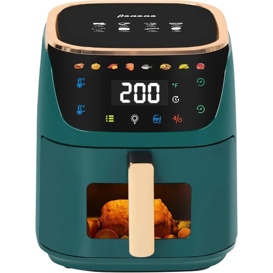 8QT Large Air Fryer W / Compact Design for Family Meals