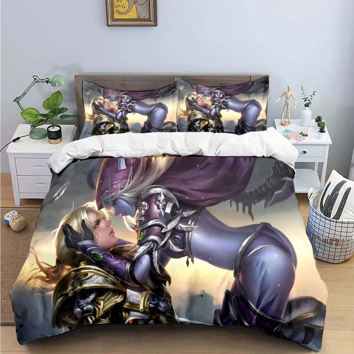 Hot Fashion 3D Game W-Warcraft Print Bedding Sets Bed Supplies