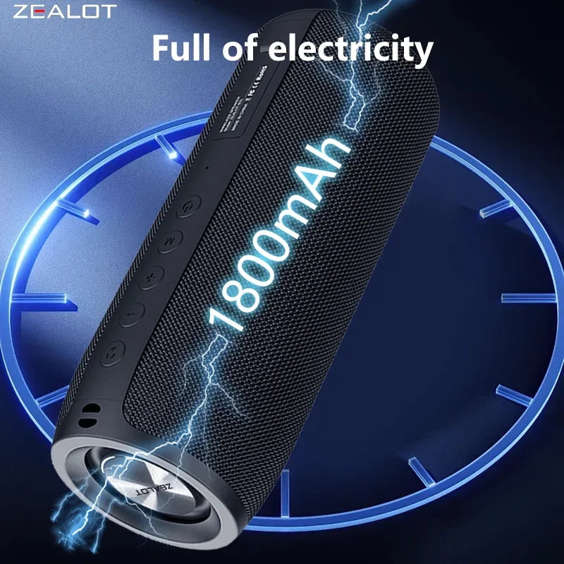 Portable Speaker S51 20W Power 1800mAh Battery 10 Hours Playtime Compact Wireless Bluetooth Speaker for Music And Calls.