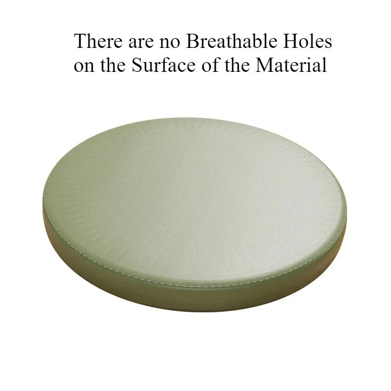 Premium Memory Foam Round Cushion PU Leather