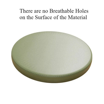 Premium Memory Foam Round Cushion PU Leather