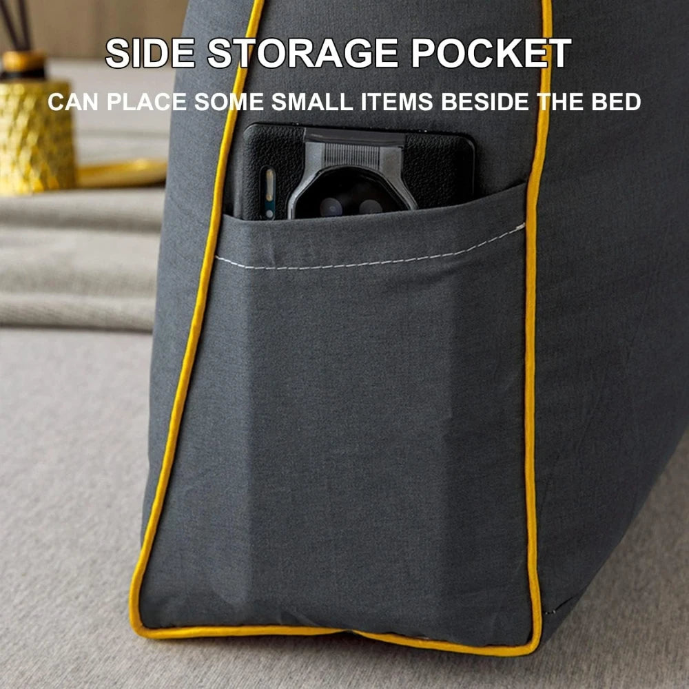 Removable Large Bed Backrest Cushion Ergonomic Triangular