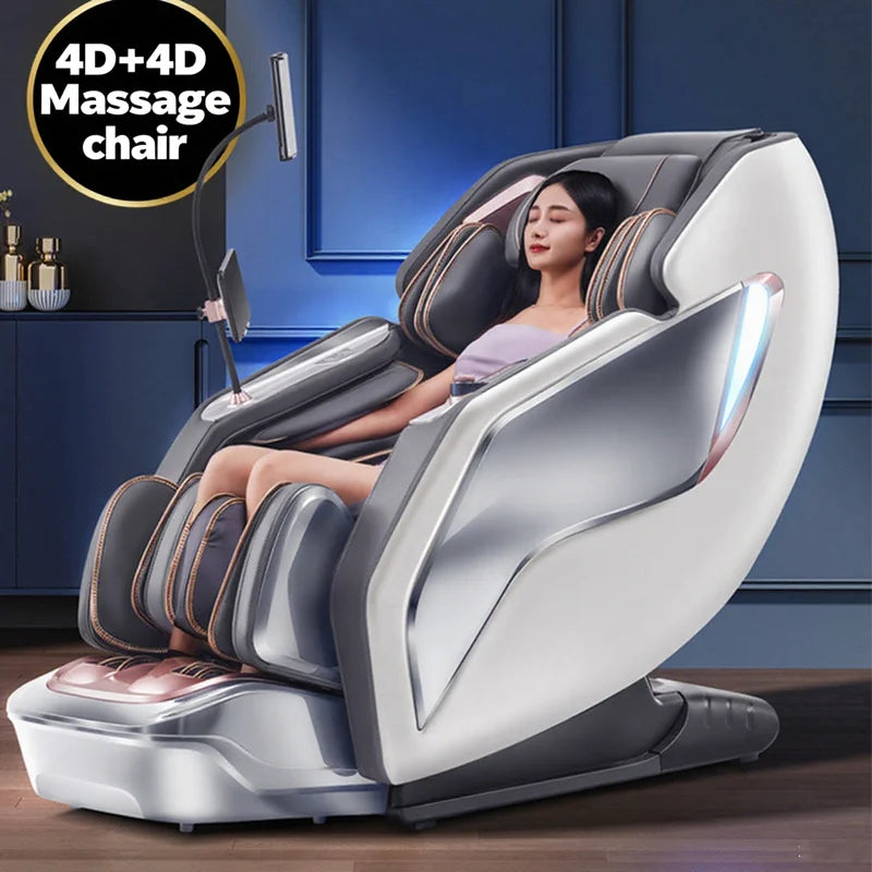 4D+4D Electric Massage Chairs Full Body Recliner Zero Gravity Auto Massage Chair