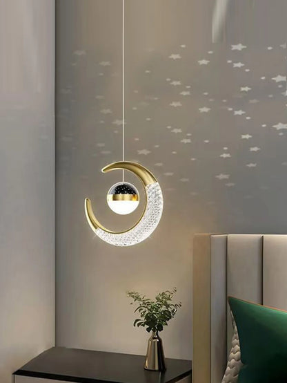Creative led Ceiling Light W / Moon Stars