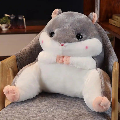 Cute Hamster Backrest Car Office Seat Cushion