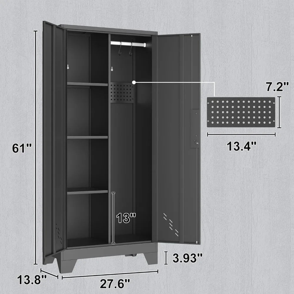 Metal Storage Cabinet W / Locking Doors, Garage, Bathroom Storage Cabinet