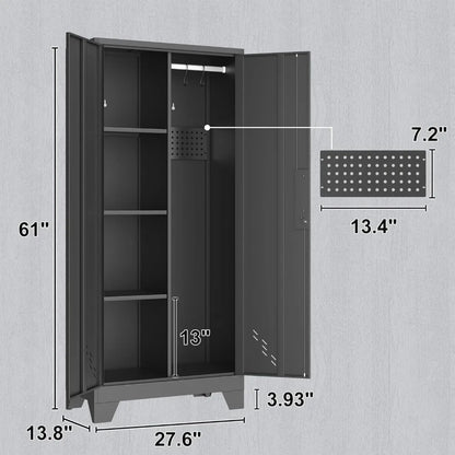 Metal Storage Cabinet W / Locking Doors, Garage, Bathroom Storage Cabinet