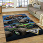 Monster Truck Monster Jam Cartoon Rug Carpet