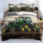 3D Printing Tractor Bedding Set Boys Tractors Duvet Cover Set with Pillowcase