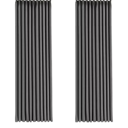 Gray Velvet Curtains Luxury Soft Chenille Blackout