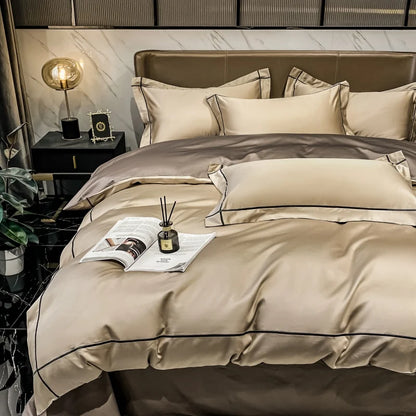 Embroidery Hotel Quality Bedding Set Luxury 800TC Egyptian Cotton
