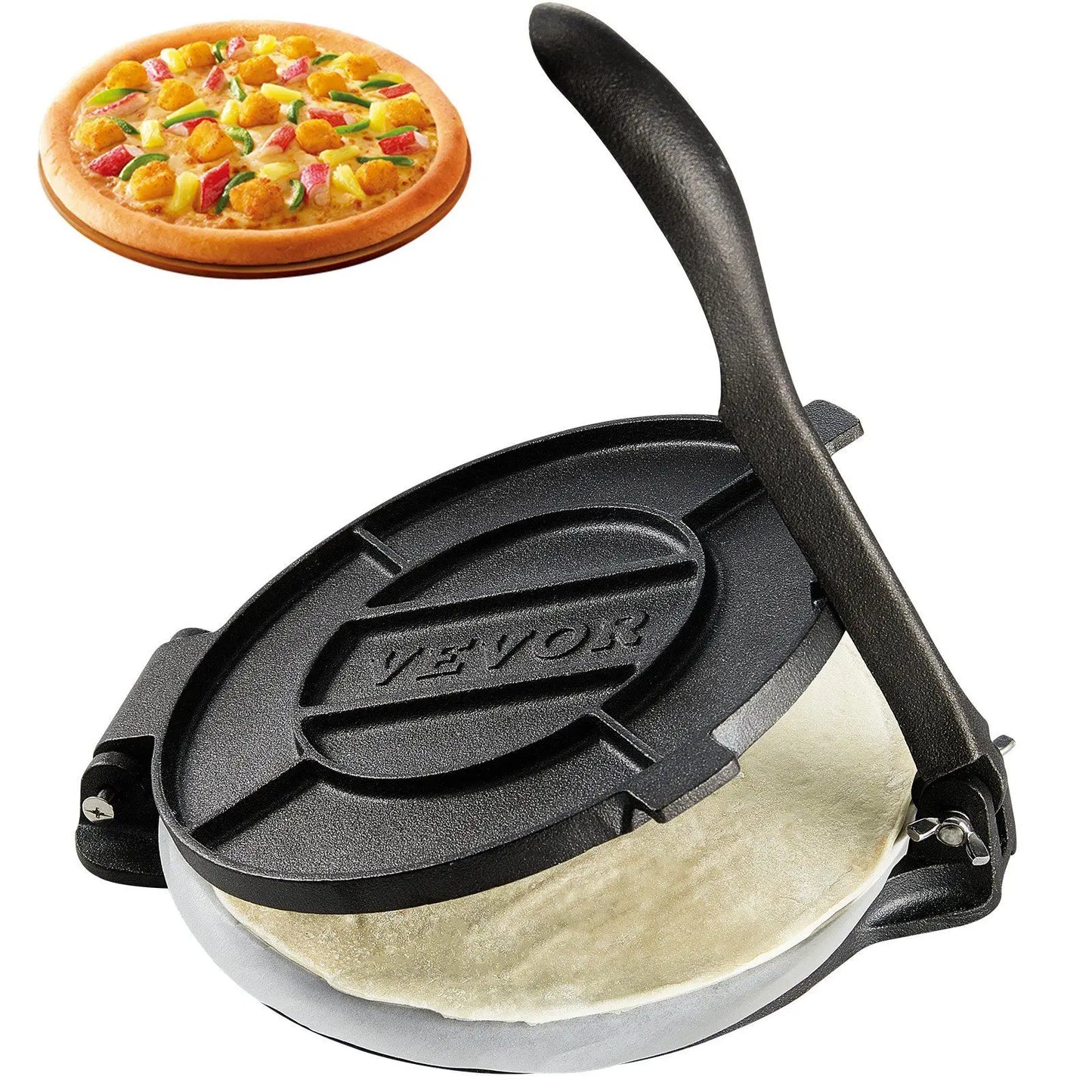 Tortilla Press, 8 Inch, Cast-Iron Heavy-Duty