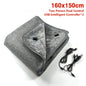 USB Electric Heating Blanket Overheat Protection Plush Winter Warm-up Adjustable Temperature