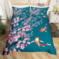 Koi Duvet Cover Sets for Kids Teens Adults Queen Size Quilt Covers