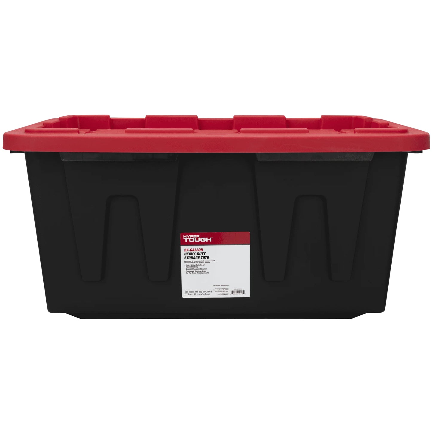 (Pack of 4) Hyper Tough 27 Gallon Large Storage Bin with Snap Lid