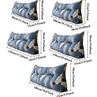 Removable Large Bed Backrest Cushion Ergonomic Triangular