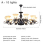 Vintage Chandelier Glass Pendant Lamp Indoor Lighting for Living Room Bedroom Kitchen Lustres Retro Loft Hanging Light Fixture
