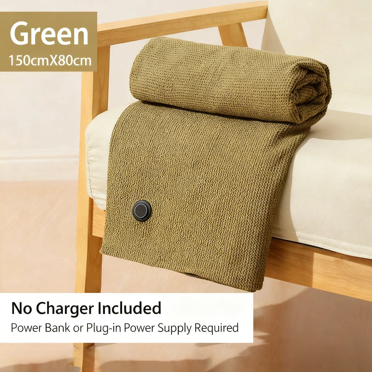 Winter Wearable 3 Heating Level Electric Heating Sofa Shawl