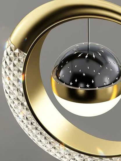 Creative led Ceiling Light W / Moon Stars