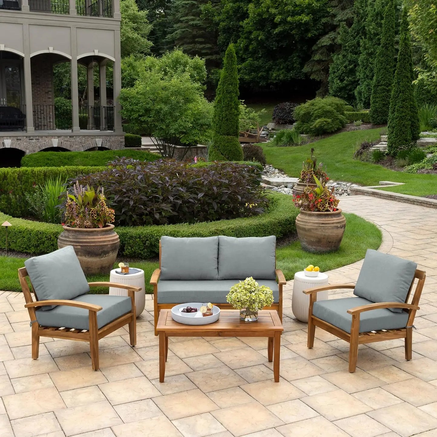 Custom Bench Cushions Backrest Cushions Set Chair Sofa Pads Patio