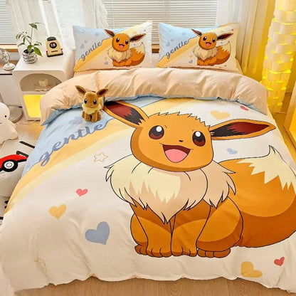 Pokémon Series Eevee Dragon 100% Cotton 4-piece set