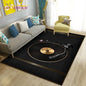 3D Classical Music Vintage Vinyl Record Area Rug, Carpet Rug for Living Room